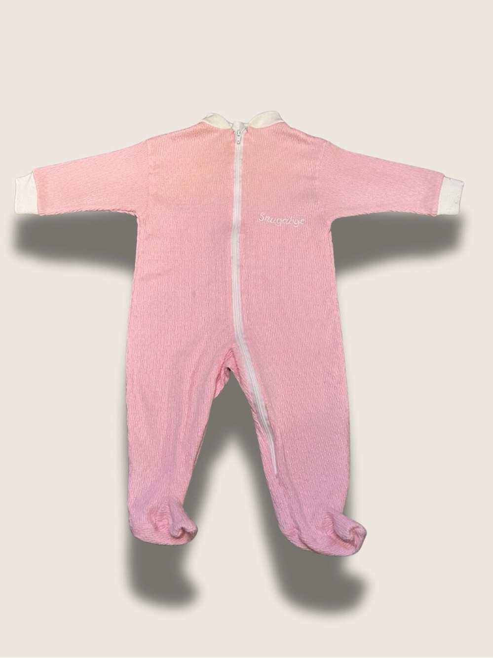 Pink Footed One-Piece Zip Sleep Suit